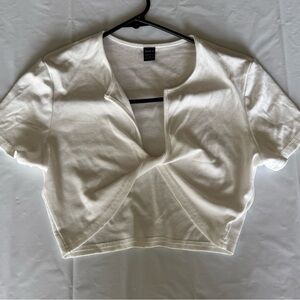 White Crop Top